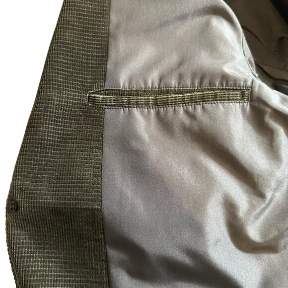 Carte Blanche Mens Corduroy Sport Coat 2 Button Blazer Pocket Green Medium Korea - Picture 8 of 15